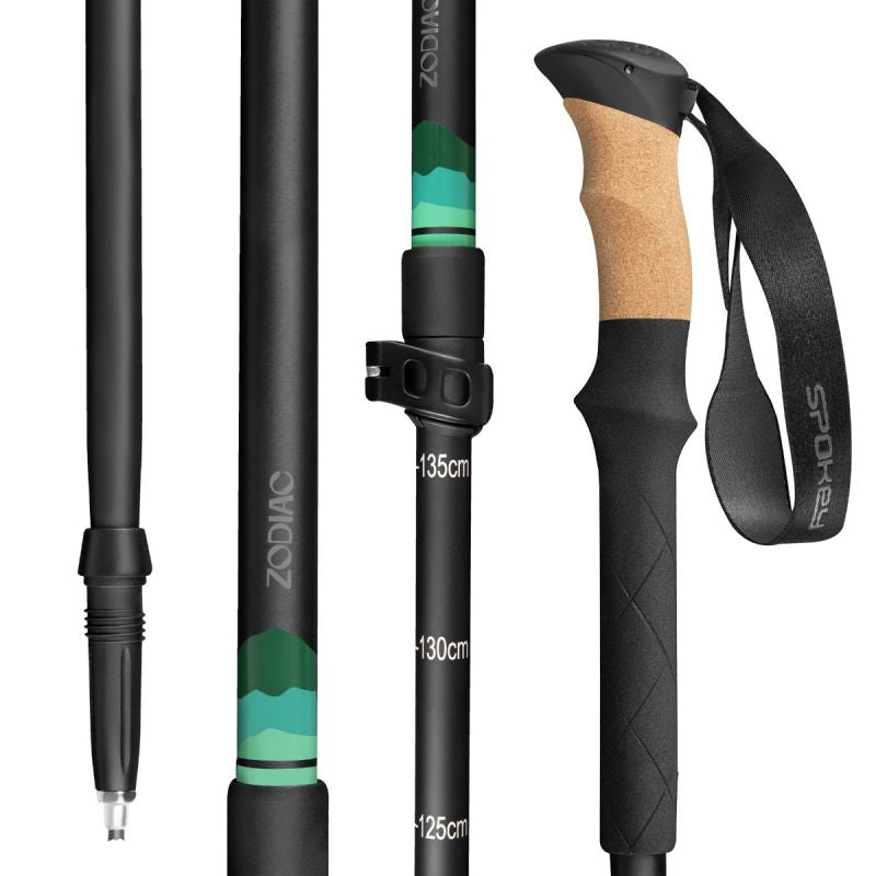 Spokey Zodiac trekking poles 105-135 cm three-segment SPK-944819 Accessories Your Sports Performance