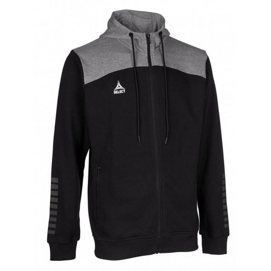 Select Oxford Zip Hoodie Black/Grey Clothing/Football/Select Select