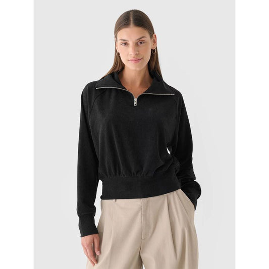 Women's velour sweatshirt without a hood, 4F 4FRAW24TSWSF2054-20S *Kategoria tymczasowa Your Sports Performance