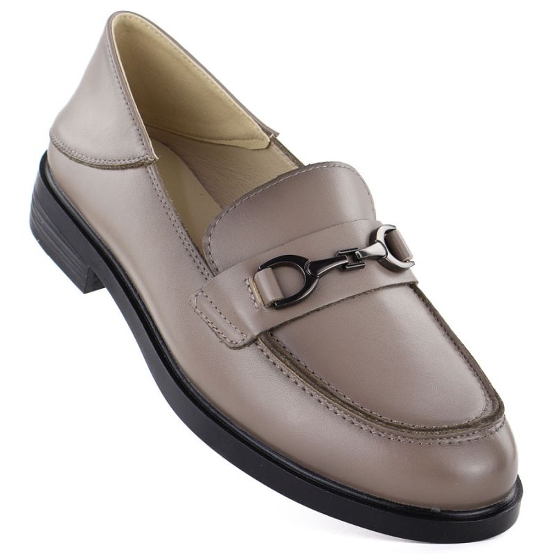 Women's leather moccasins beige Vinceza 18117 To be categorized Your Sports Performance