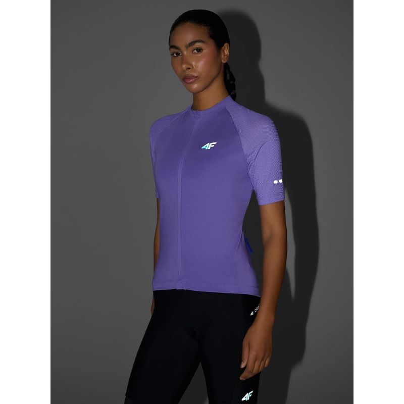 Women's cycling jersey with UPF50+ filter 4F 4FRSS26TFTSF2455-65S