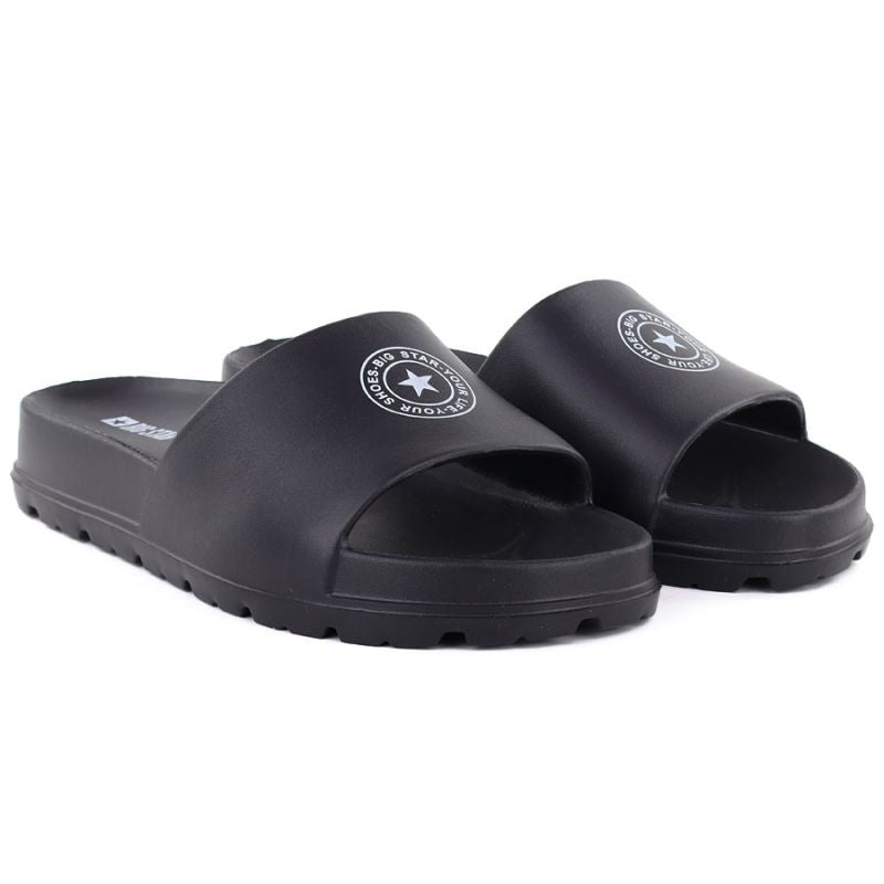 Women's pool beach flip-flops on a platform, black Big Star TT274A043 To be categorized Your Sports Performance