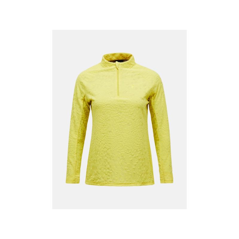 Women's PEAK PERFORMANCE W Discover Midlayer Sweatshirt Yellow