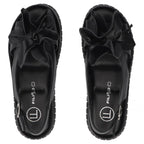 Women's leather wedge sandals, black, Filippo DS6965 Filippo