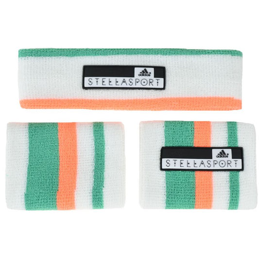 Adidas Women's Stellasport Headband Wristband Set białe One size Accessories/Straps/adidas Adidas