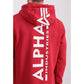 Alpha Industries Men's Back Print Hoody Speed Red Kangaroo Graphic Hoodie (178318-328) In preparation Your Sports Performance