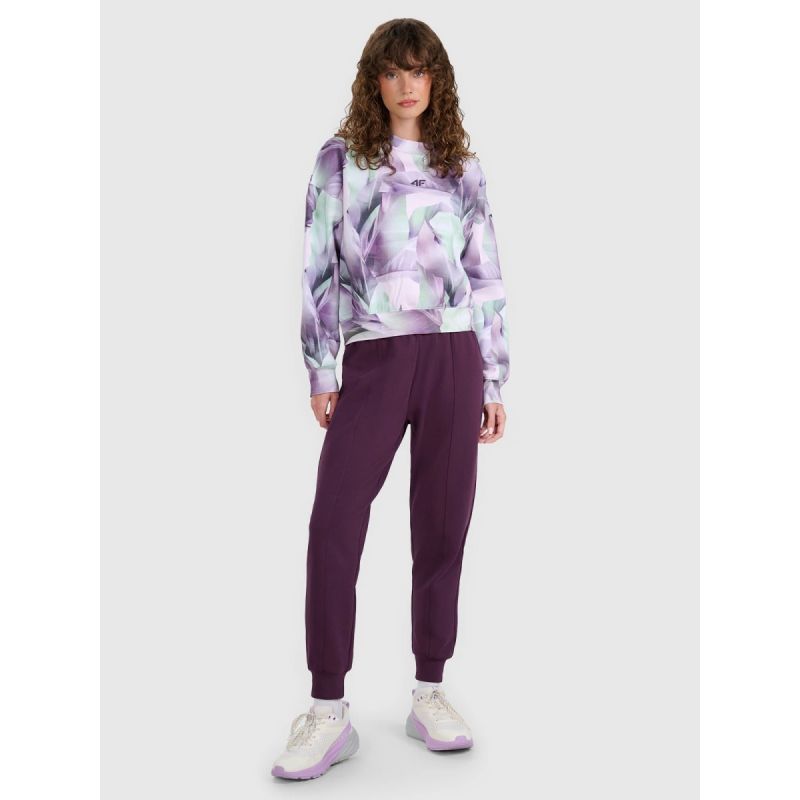 Women's sweatshirt without zipper and hood 4F 4FWAW25TSWSF2396-90A *Kategoria tymczasowa Your Sports Performance