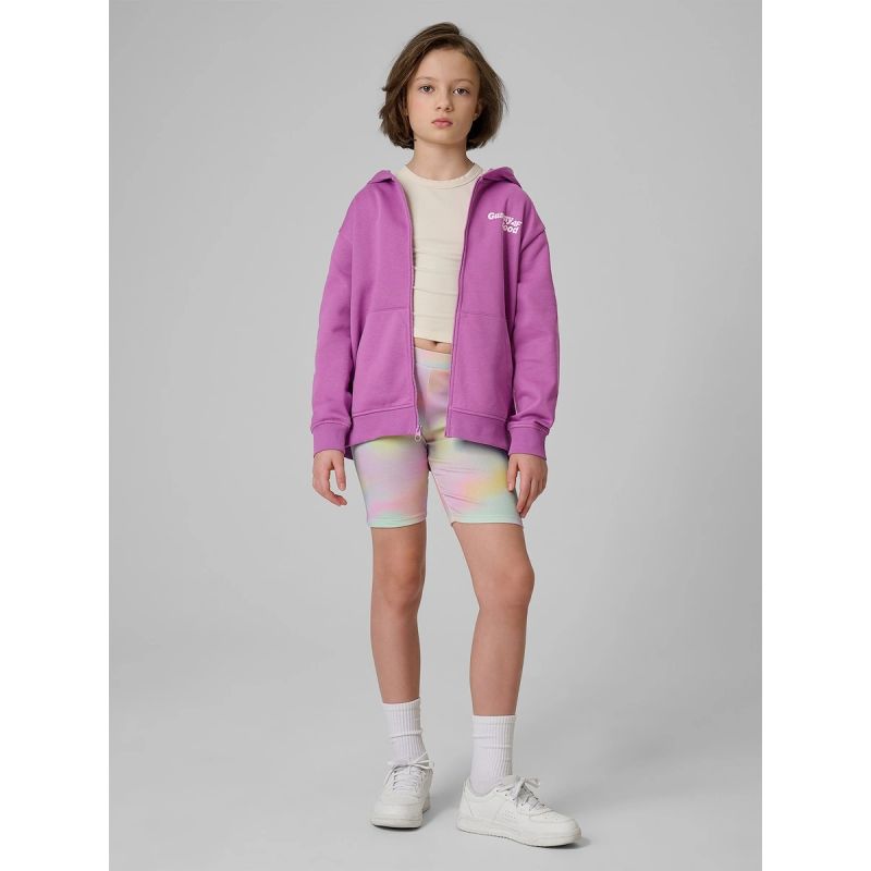 Girls’ Loose-Fit Hooded Sweatshirt 4F 4FJRSS26TSWSF2902-51S
