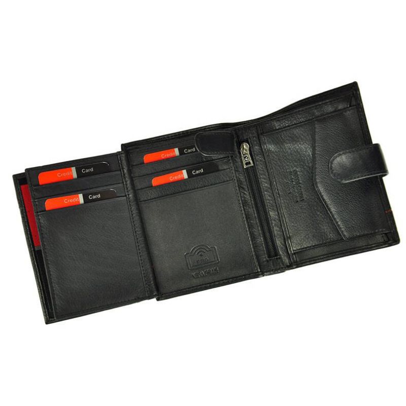 Pierre Cardin Men's Leather Wallet Vertical Zipper - 326A-TILAK15 Akcesoria i sprzęt koszykarski/Torby i plecaki Your Sports Performance