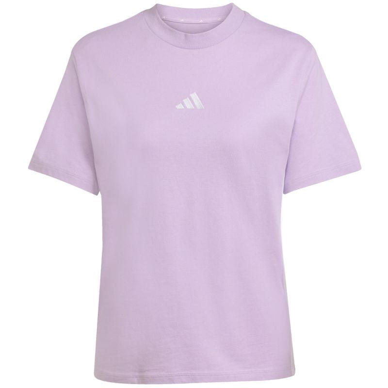 adidas Essentials 3-Stripes Cotton Women's T-Shirt Light Purple JX7619 adidas