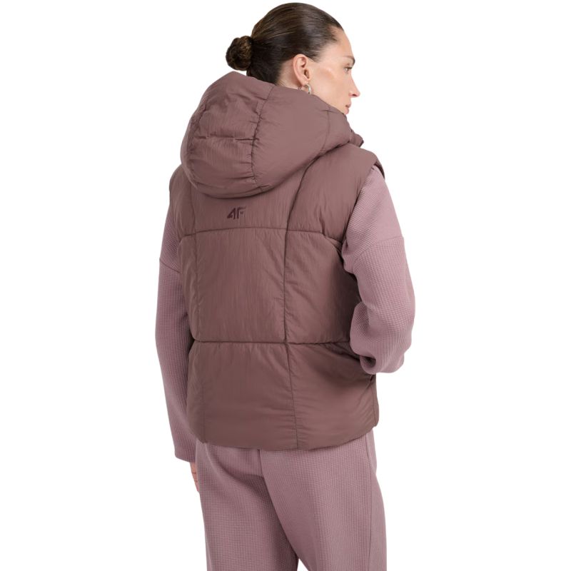 Women's vest 4F F299 dark brown 4FWAW25TVJAF299 80S
