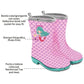 Perletti Mermaid rain boots for girls In preparation Your Sports Performance