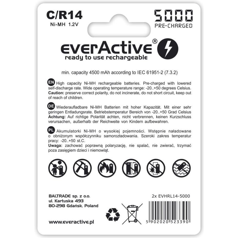 everActive EVHRL14-5000 battery pack (5000mAh ; Ni-MH) Baterie, akumulatorki i ładowarki/Akumulatorki Your Sports Performance