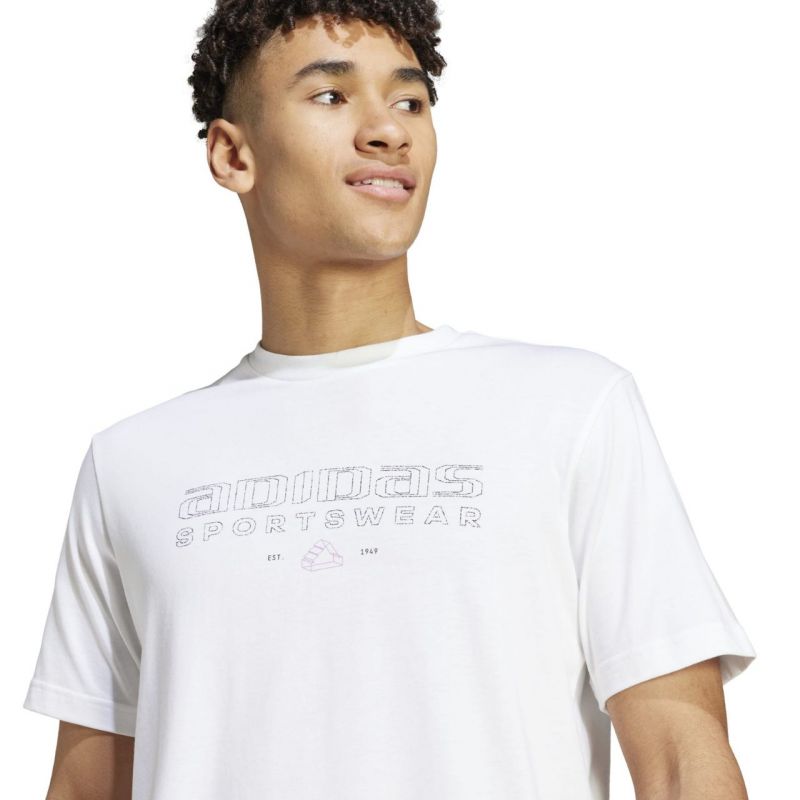T-shirt adidas Tech Linear Graphic M IW2690 Clothing/Lifestyle/T-shirts Adidas