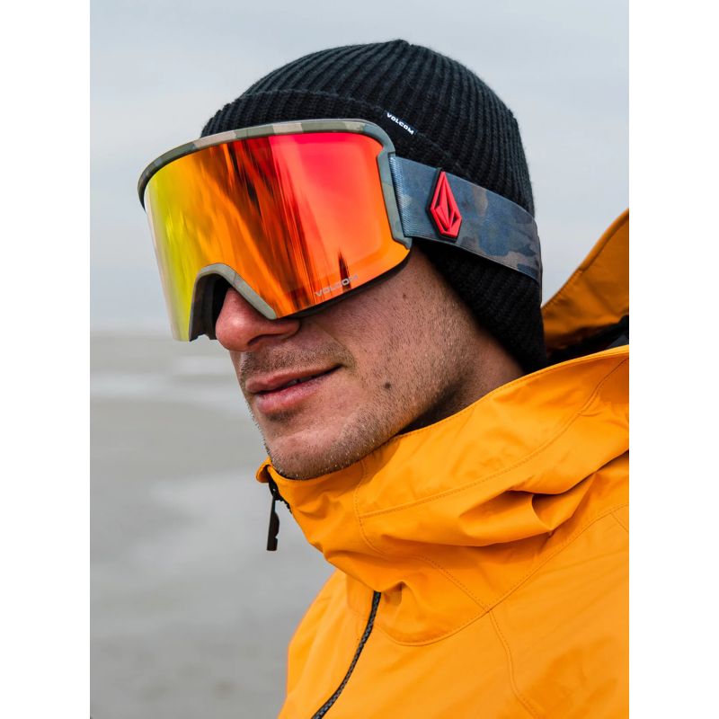 Volcom GARDEN CAMO/RED CHROME snowboard goggles (VG0122103) Accessories/Skiing/Gogle/Volcom Your Sports Performance