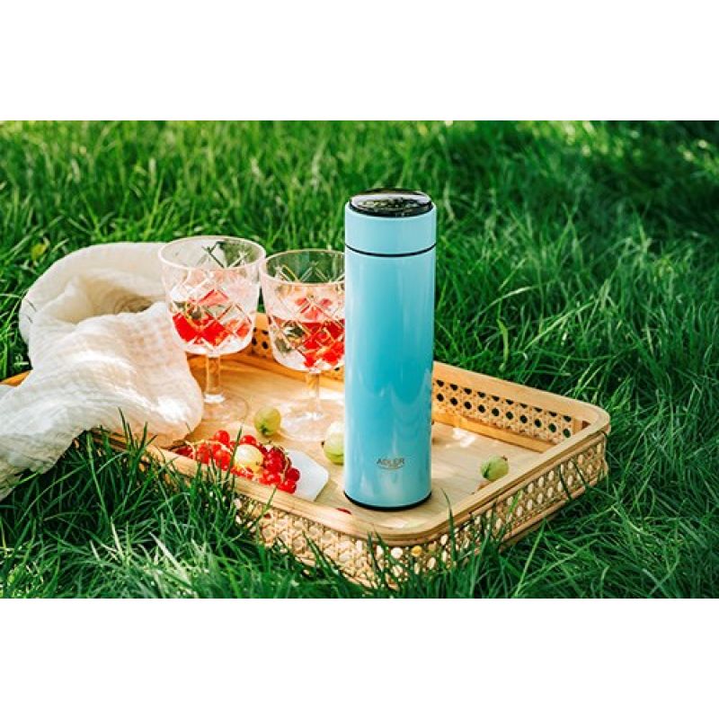 Thermos with LED ADLER AD 4506bl blue AGD - Produkty/Termosy i kubki termiczne Your Sports Performance