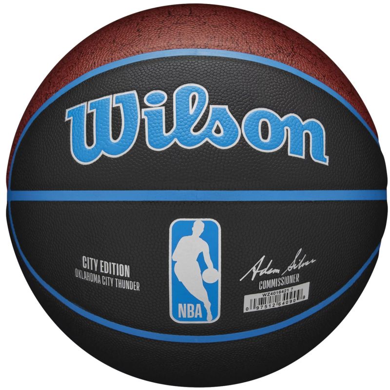 Wilson NBA Team City Collector Oklahoma City Thunder Ball WZ4016421ID basketball Accessories/Balls/Basketball Your Sports Performance