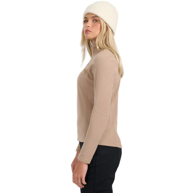 Women's fleece sweatshirt 4F F069 light brown 4FWAW25UFLEF069 82S In preparation Your Sports Performance