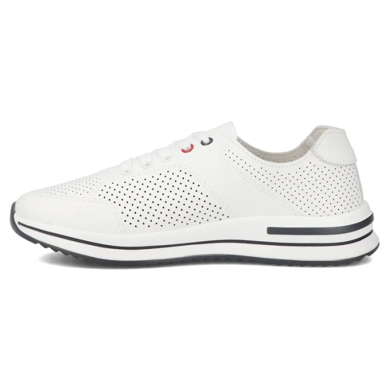 Women's leather openwork shoes, white Filippo DP7608/26 WH Filippo