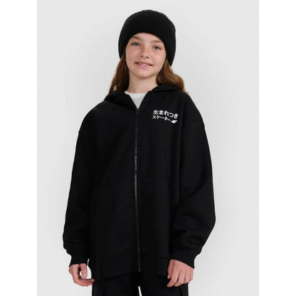 Girls' sweatshirt with a hood, 4F 4FJRAW25TSWSF2516-20S 4f