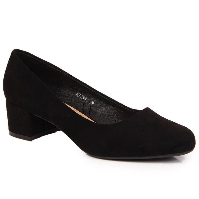Sergio Leone W SK354C suede block pumps, black Footwear/Lifestyle/Sergio Leone Your Sports Performance