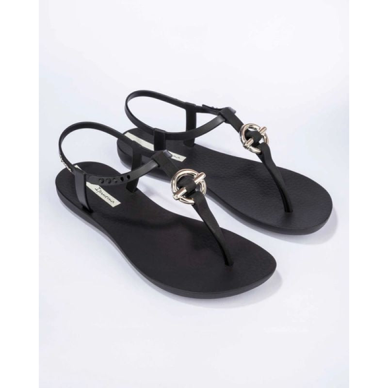 Ipanema Sandal Class women's flip-flop sandals fashionable black with gold In preparation Your Sports Performance