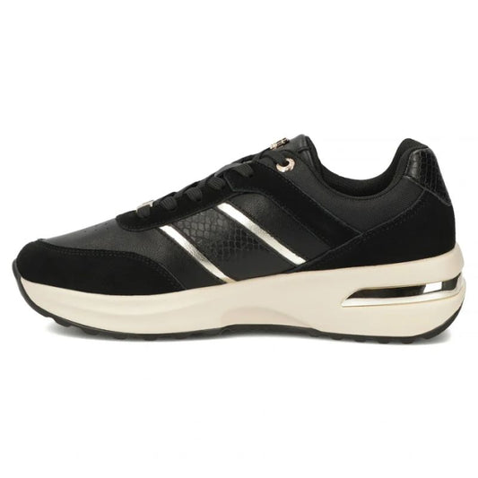 Women's leather shoes, sneakers, black Filippo DP7772 Filippo