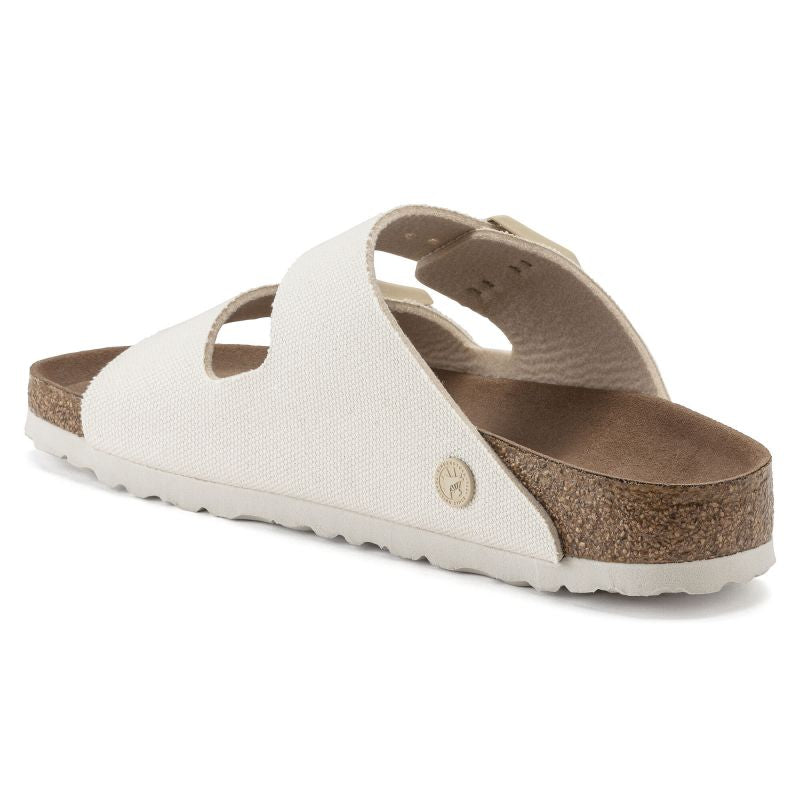 Birkenstock Arizona Vegan Women Textile Narrow Eggshell Flip-Flops for Narrow Feet Vegan (1022679) Footwear/Lifestyle/Brinkenstock/Klapki/chodaki Birkenstock