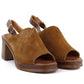 Women's leather suede high-heeled sandals Vinceza 26-39995 Vinceza