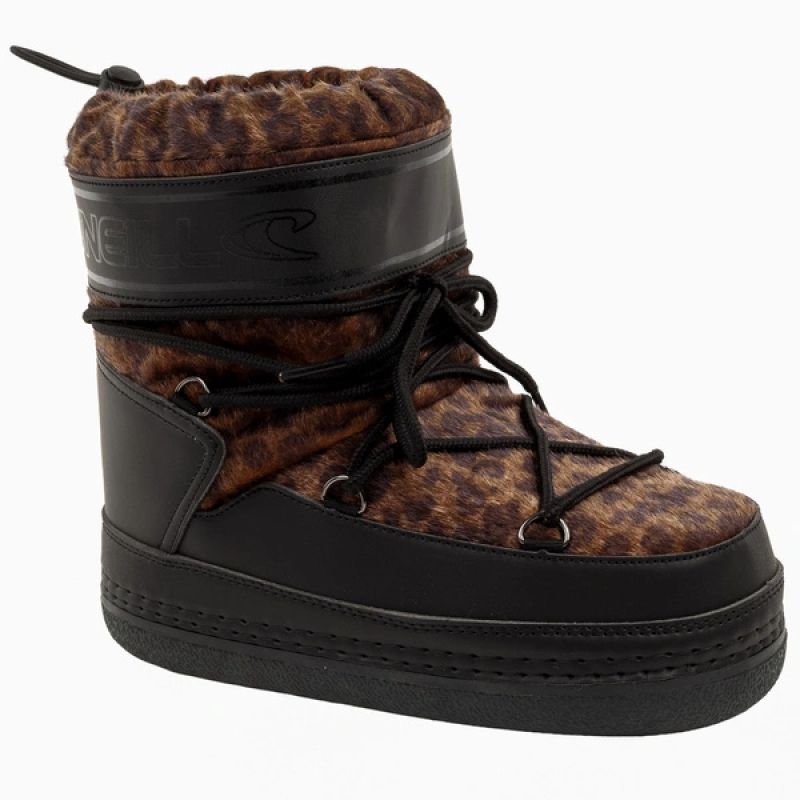 O'neill women's Lisa F High snow boots, leopard print, insulated, winter