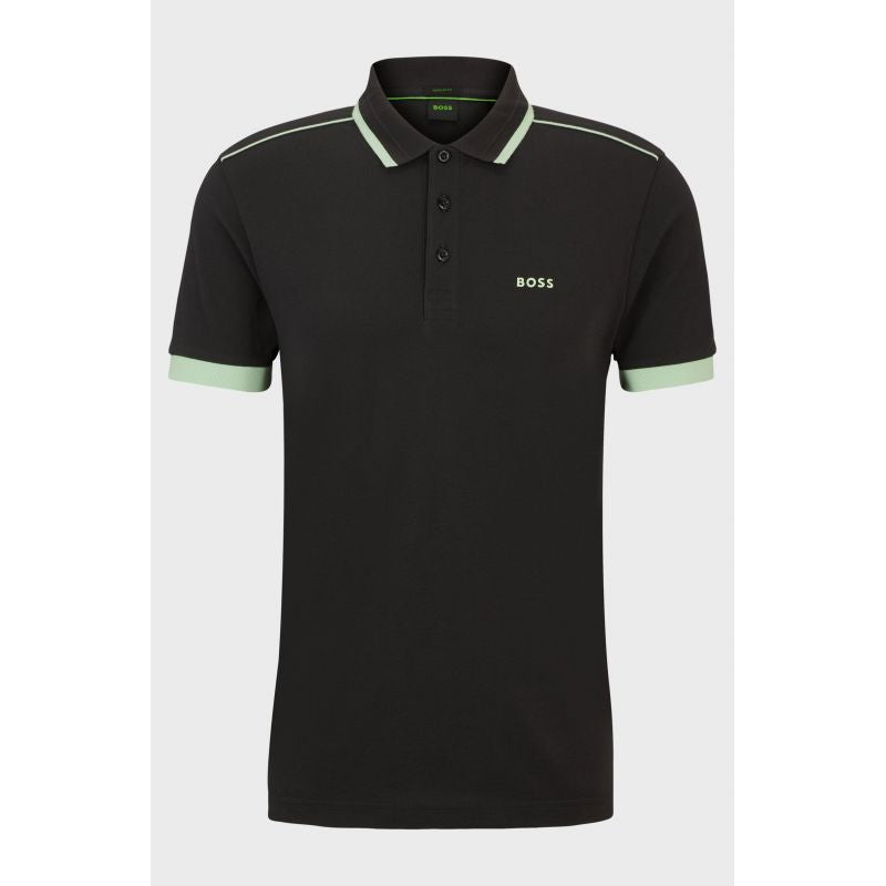 BOSS Paddy 1 Charcoal Regular Fit Men's Polo Shirt Black (50512995-016) Boss