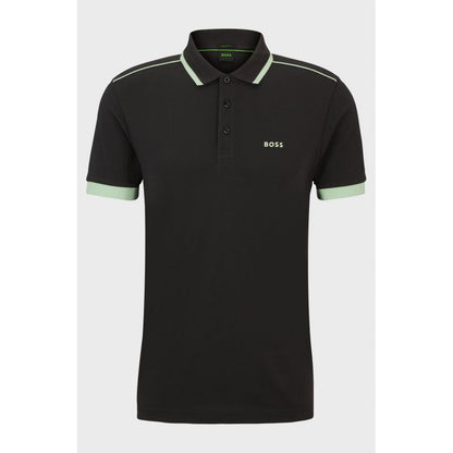 BOSS Paddy 1 Charcoal Regular Fit Men's Polo Shirt Black (50512995-016) Boss