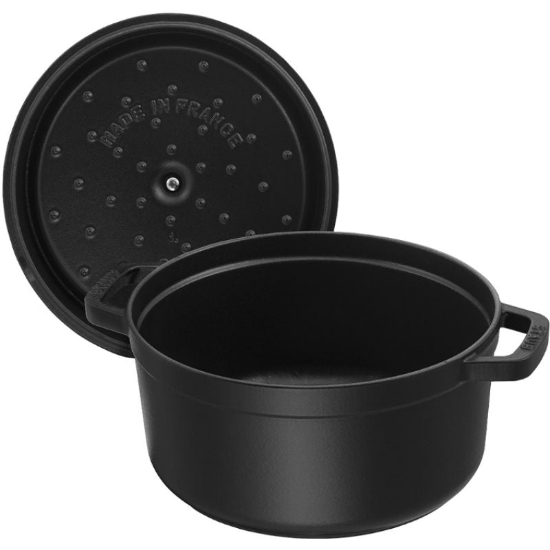 Cast iron pot, round, tall, STAUB 40502-285-0 - black, 4.8 ltr AGD - Produkty/Garnki / patelnie nieelektryczne Your Sports Performance
