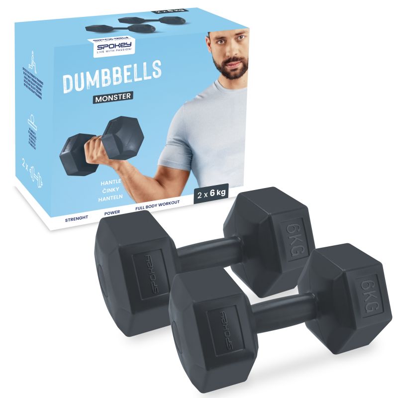Spokey Monster dumbbells 2x 6 kg SPK-943623 Accessories/Training equipment Your Sports Performance