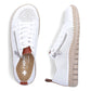 Women's leather openwork shoes white Rieker N2405-80 Rieker