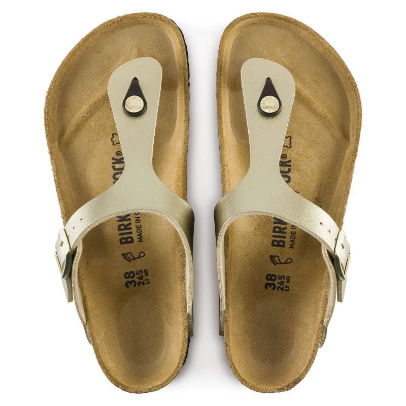Birkenstock Gizeh Birko-Flor Gold women's flip-flops narrow (1016109) Footwear/Lifestyle/Brinkenstock/Japonki Birkenstock