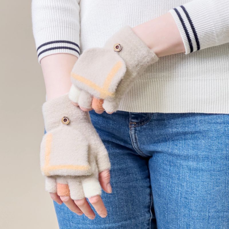 Women's/children's winter phone gloves - white Hurtel