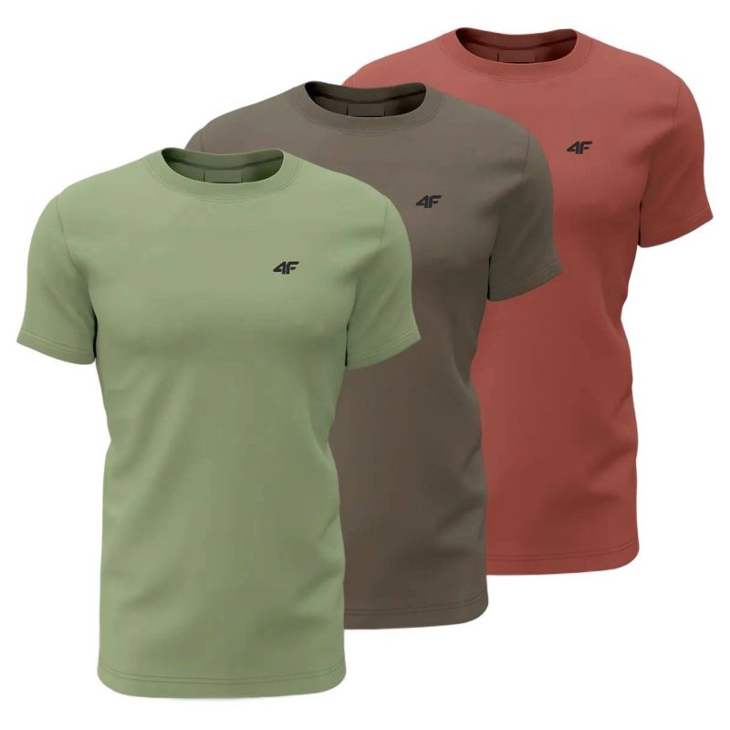 Men's T-shirt (SET OF 3 T-SHIRTS) 4F 4FWSS26TTSHM4480-90S 4f
