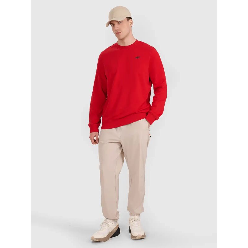 Men's sweatshirt without zipper, without hood, 4F 4FWMM00TSWSM1767-062S *Kategoria tymczasowa Your Sports Performance