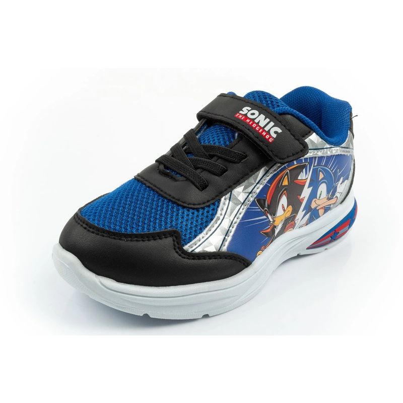 Leomil children's sports shoes Sonic sneakers light with velcro LED