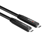 Lindy 43333 USB Cable USB 3.2 Gen 1 (3.1 Gen 1) 10m USB C Black Kable i adaptery/Kable USB Your Sports Performance