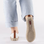 Women's leather openwork shoes white Rieker N2405-80 Rieker