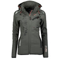 Geographical Norway Reine Gray/Black Lady 007 women's softshell jacket (WU6099F/GN Grey/Black) Clothing Your Sports Performance