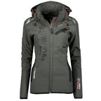 Geographical Norway Reine Gray/Black Lady 007 women's softshell jacket (WU6099F/GN Grey/Black) Clothing Your Sports Performance