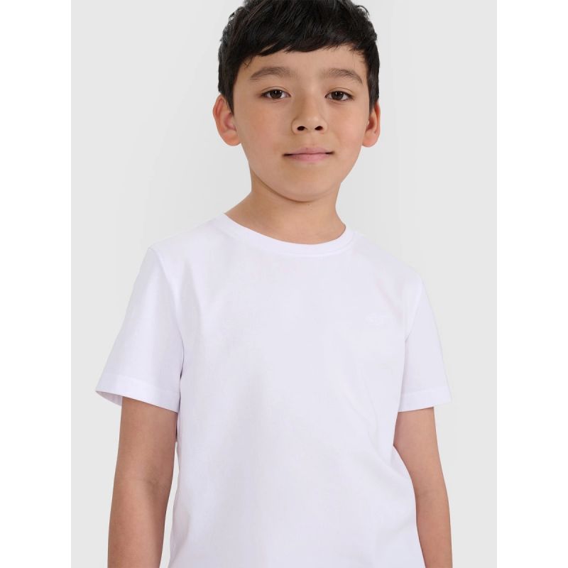 Boy's regular plain T-shirt 4F 4FJRMM00TTSHM3254-10S 4f