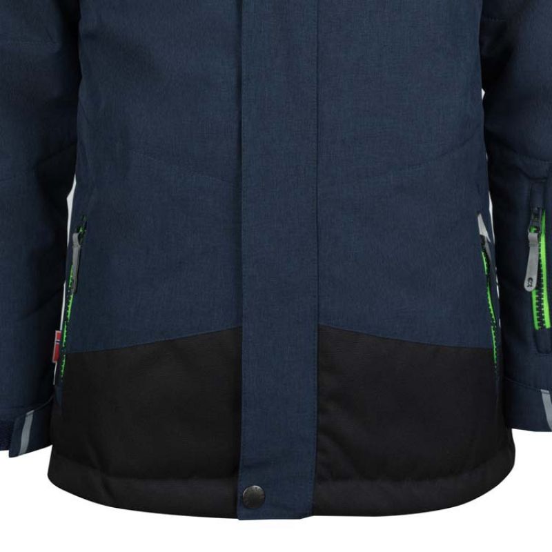 Trollkids Kids Norefjell Jacket for girls/boys, waterproof, navy blue (132-100) Trollkids