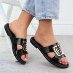 Black slippers with ornament W Filippo Footwear/Lifestyle/Peak Your Sports Performance