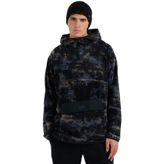 Men's fleece sweatshirt 4F M427 multicolor allover 4FWAW25TFLEM427 90A In preparation Your Sports Performance