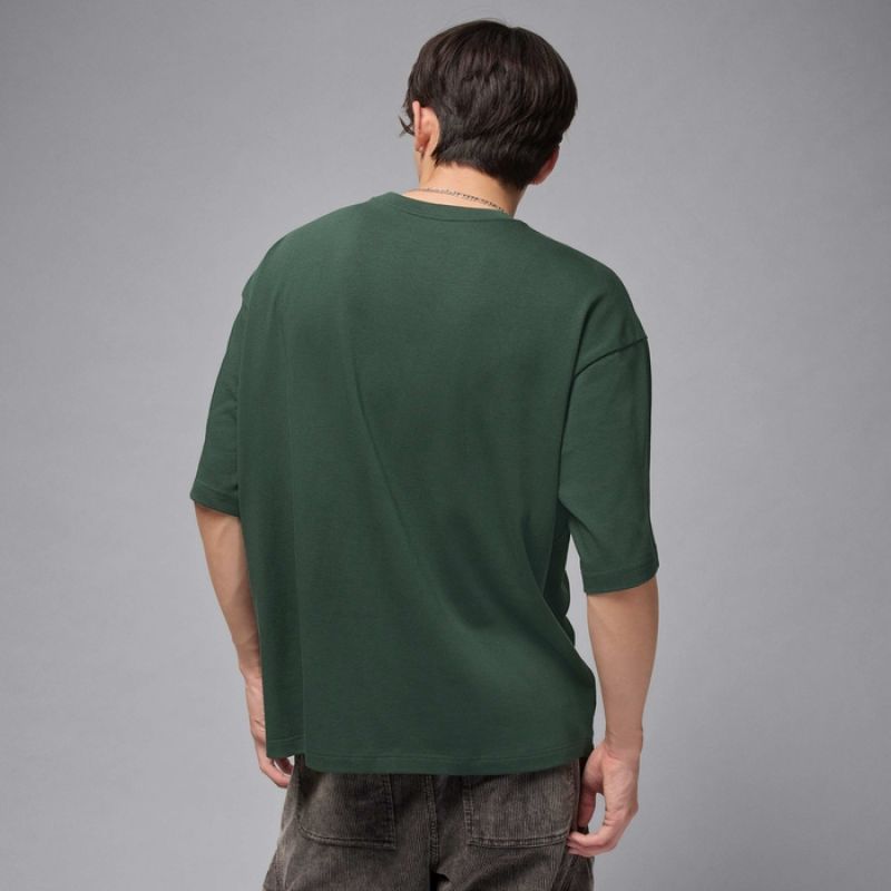 Men's Air Jordan Flight Essentials Oversized T-Shirt Green - IB7345-316