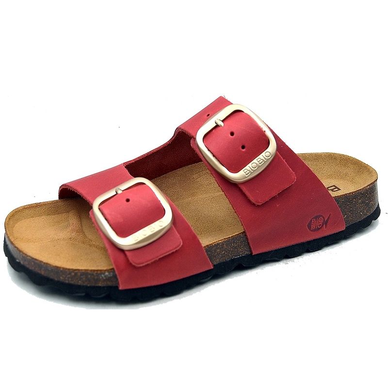 Bio Bio Women's slippers, profiled flip-flops, natural leather Your Sports Performance